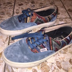 Dark teal Era Vans, Women Size 8.5,Men Size 7